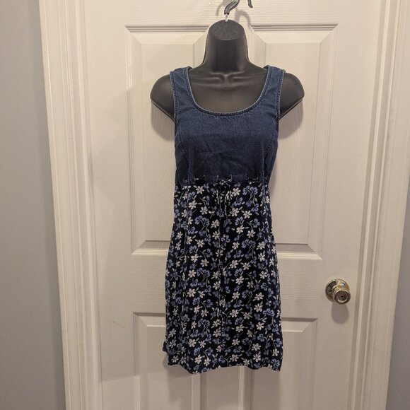 Chorus line denim and floral dress - medium - Picture 1 of 6